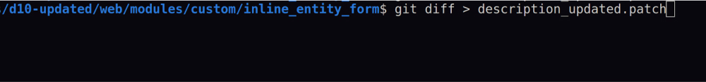 generate a .patch file
