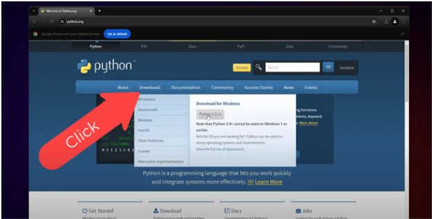 install Python 3.12 on Windows 11