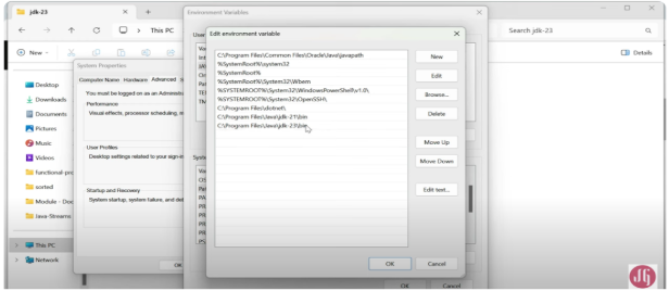 paste the installation path directory