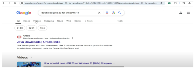 download Java 23 for Windows 11