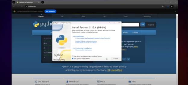 Add python.exe to the path