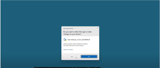 click on the install button