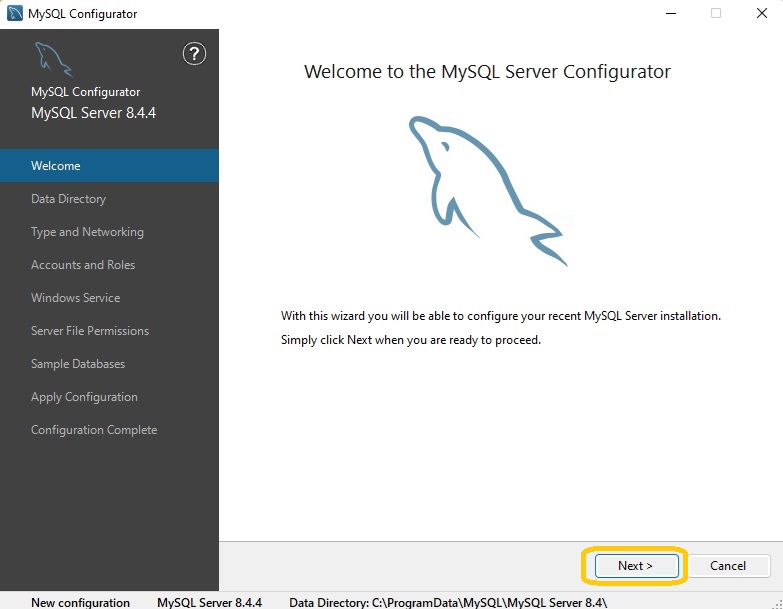 MySQL Server 8.4 Configurator