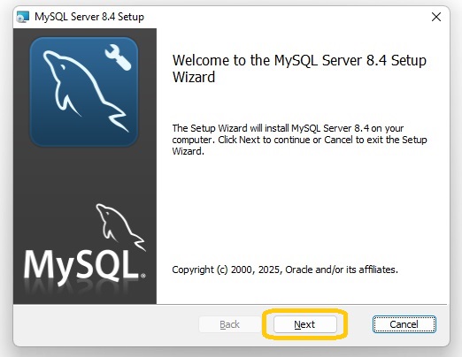 MySQL Server 8.4 Setup Wizard