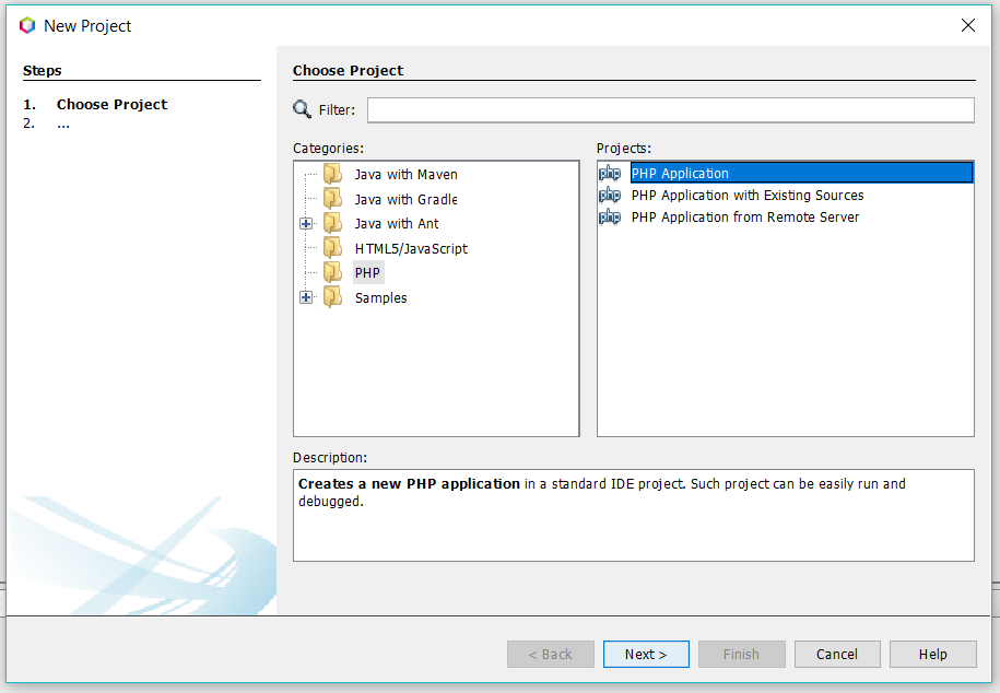 Create Project Wizard Create Project Wizard