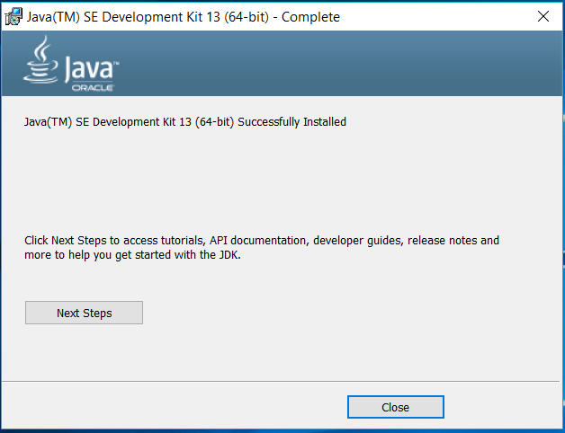 Java 13 - Windows - Installed Java 13 - Windows - Installed