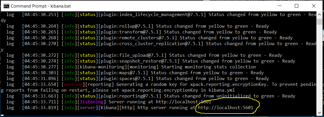 Kibana Startup 2 Kibana Startup 2