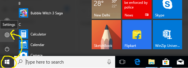 Windows Settings Windows Settings