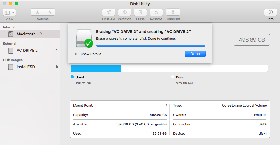 Mac Disk Utility - Formatted Mac Disk Utility - Formatted