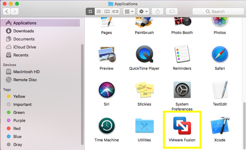 VMware Fusion - App VMware Fusion - App