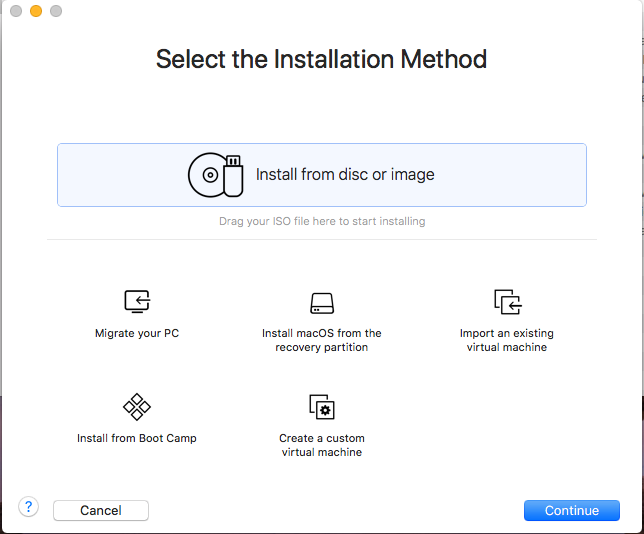 VMware Fusion - VM Wizard VMware Fusion - VM Wizard