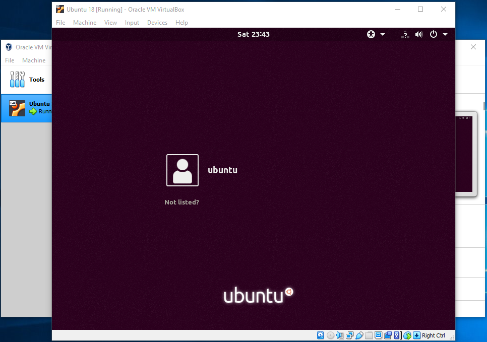 VirtualBox Login VirtualBox Login