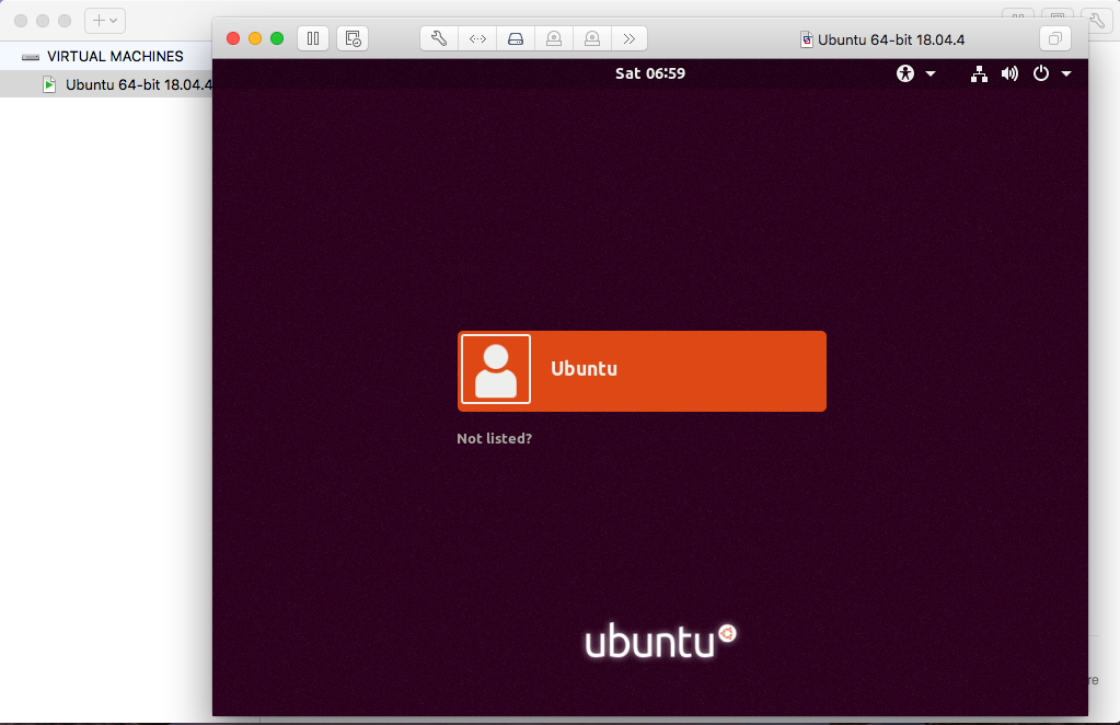 Ubuntu On VMware Fusion - Login Ubuntu On VMware Fusion - Login