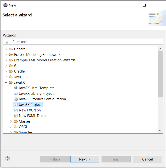 JavaFx - Eclipse - Create Project JavaFx - Eclipse - Create Project