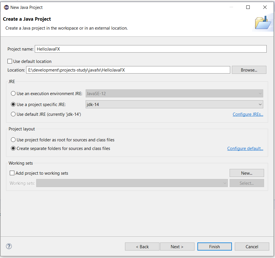 JavaFx - Eclipse - Configure Project JavaFx - Eclipse - Configure Project