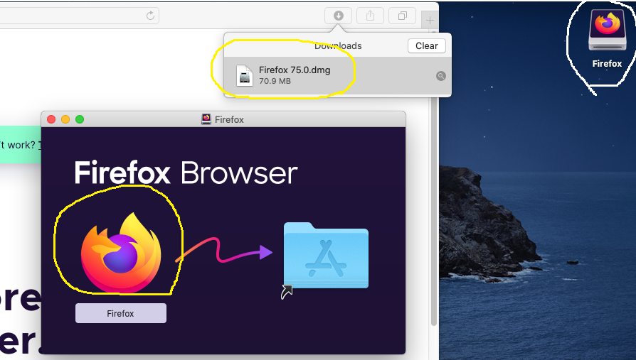 Mozilla Firefox - Mac - Mounted Mozilla Firefox - Mac - Mounted
