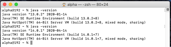 Java 14 - Mac - System Check Java 14 - Mac - System Check