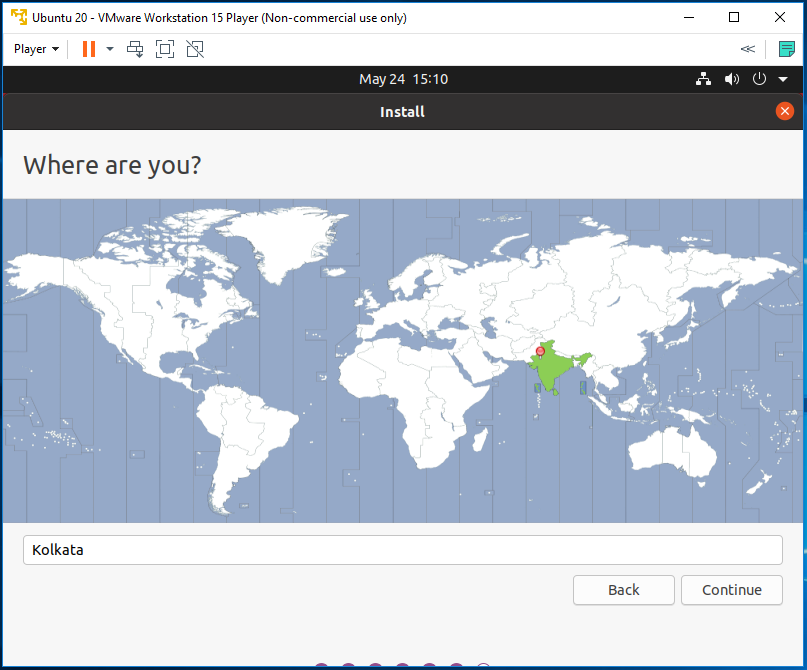 Ubuntu 20.04 LTS on Windows using VMware - Timezone Ubuntu 20.04 LTS on Windows using VMware - Timezone