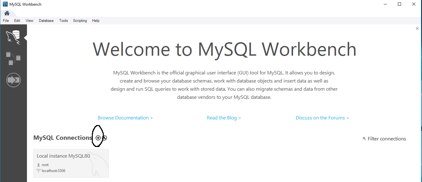 Workbench - MySQL Server - SSH Tunnel - Welcome