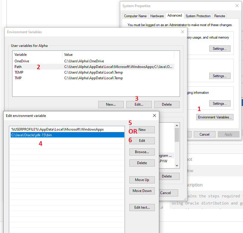 Install Java 15 on Windows 10 - System Path Install Java 15 on Windows 10 - System Path