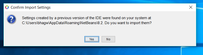 Import Settings Import Settings