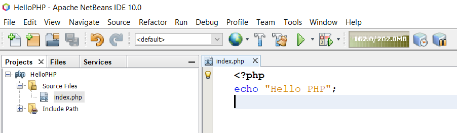 Hello PHP