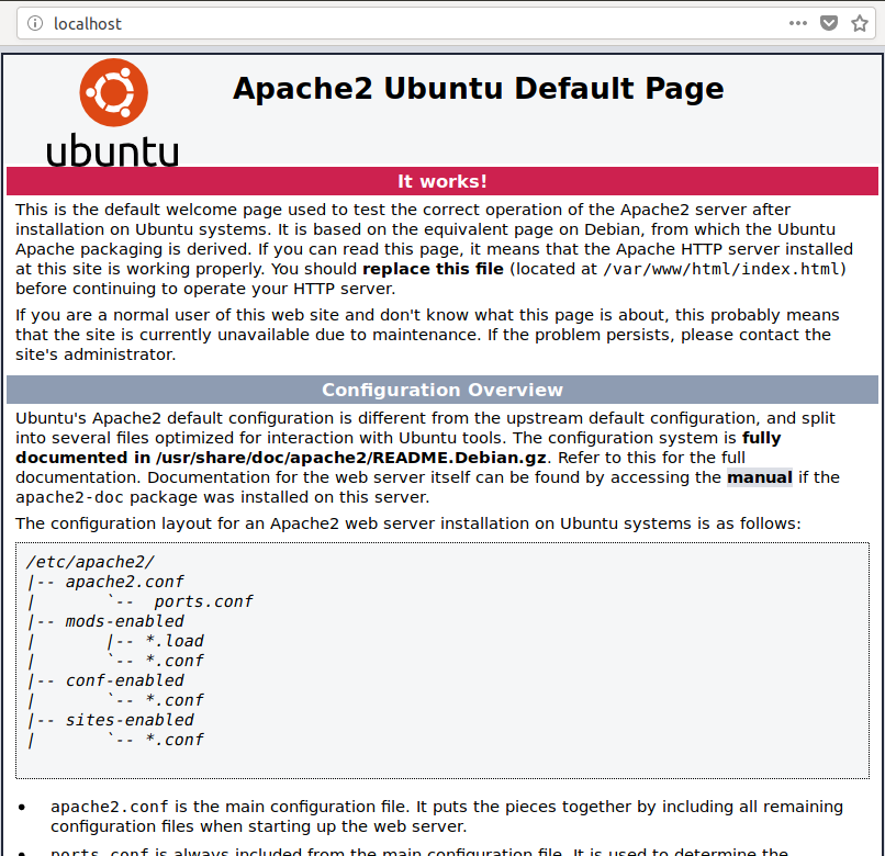 Apache 2 Welcome Page