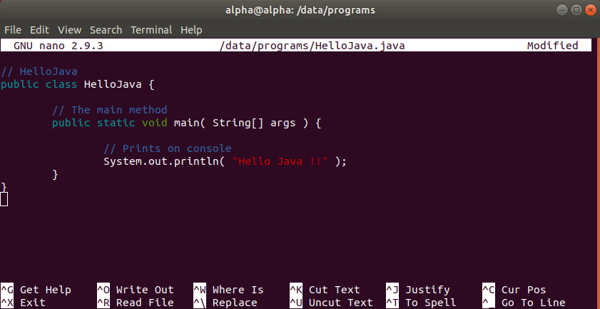 Hello Java Hello Java