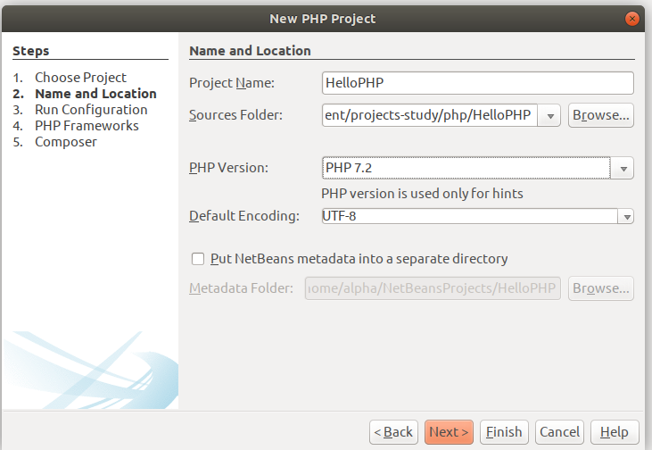 Configure PHP Project Configure PHP Project