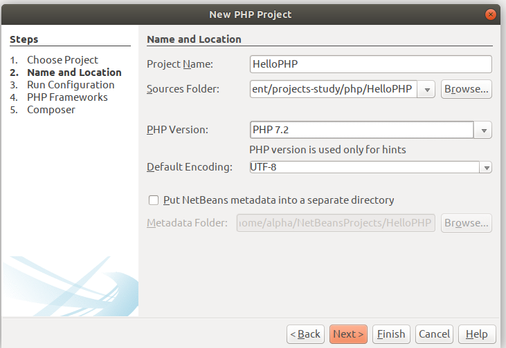 Configure PHP Project