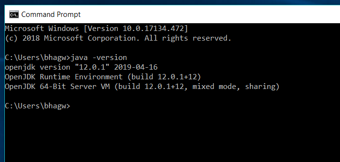 Check Java Version Check Java Version