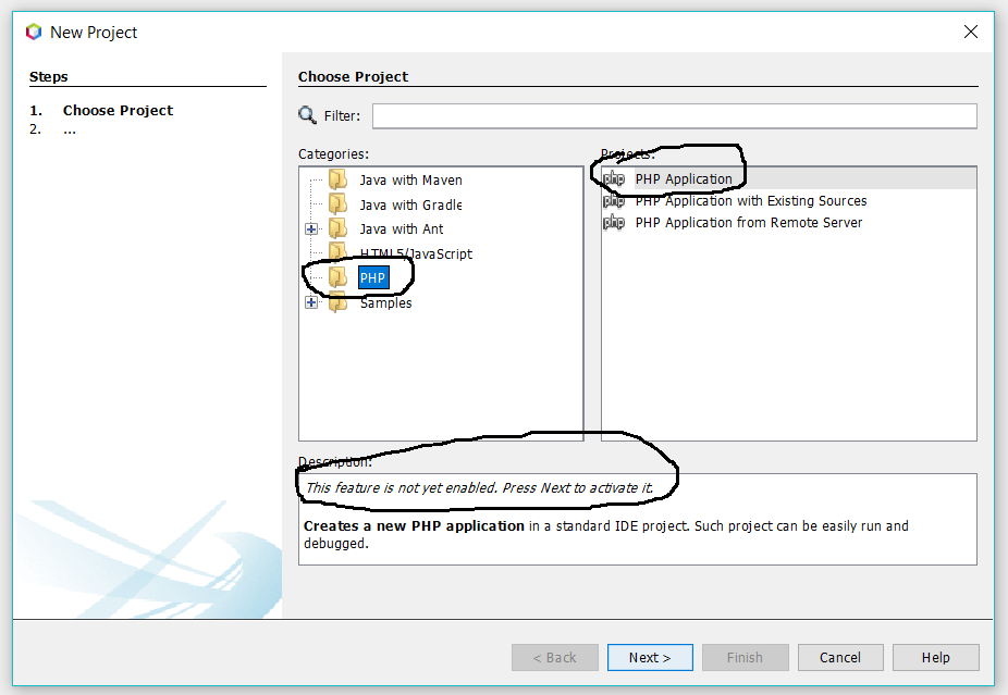 Create Project Wizard Create Project Wizard