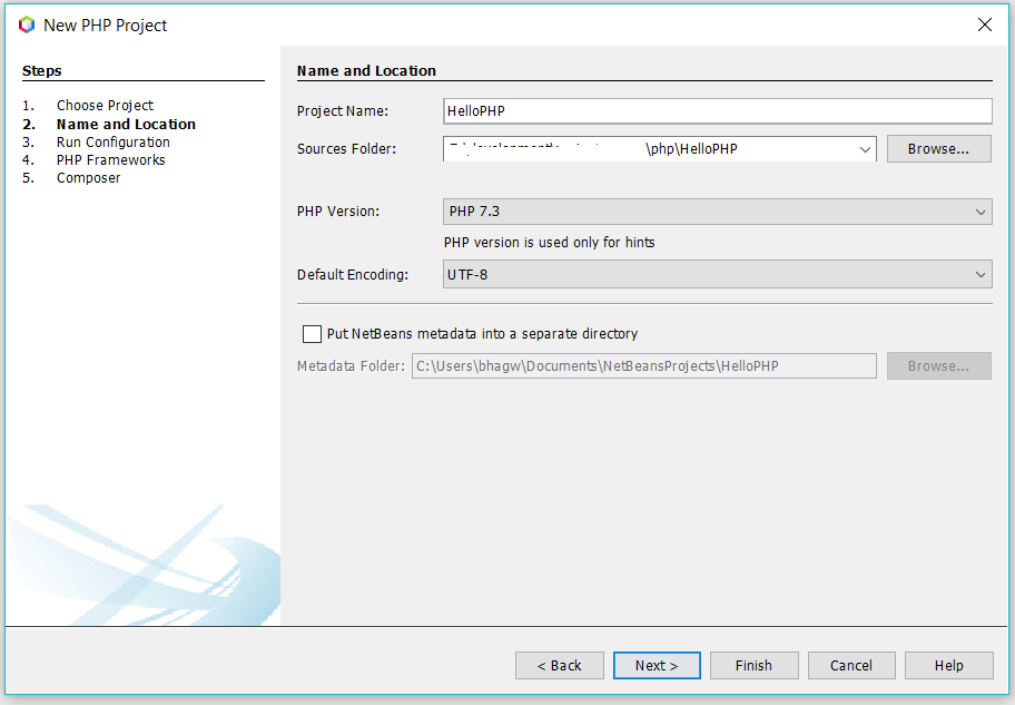 Configure PHP Project