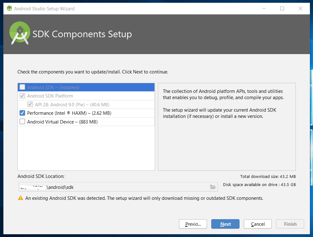 SDK Components Setup