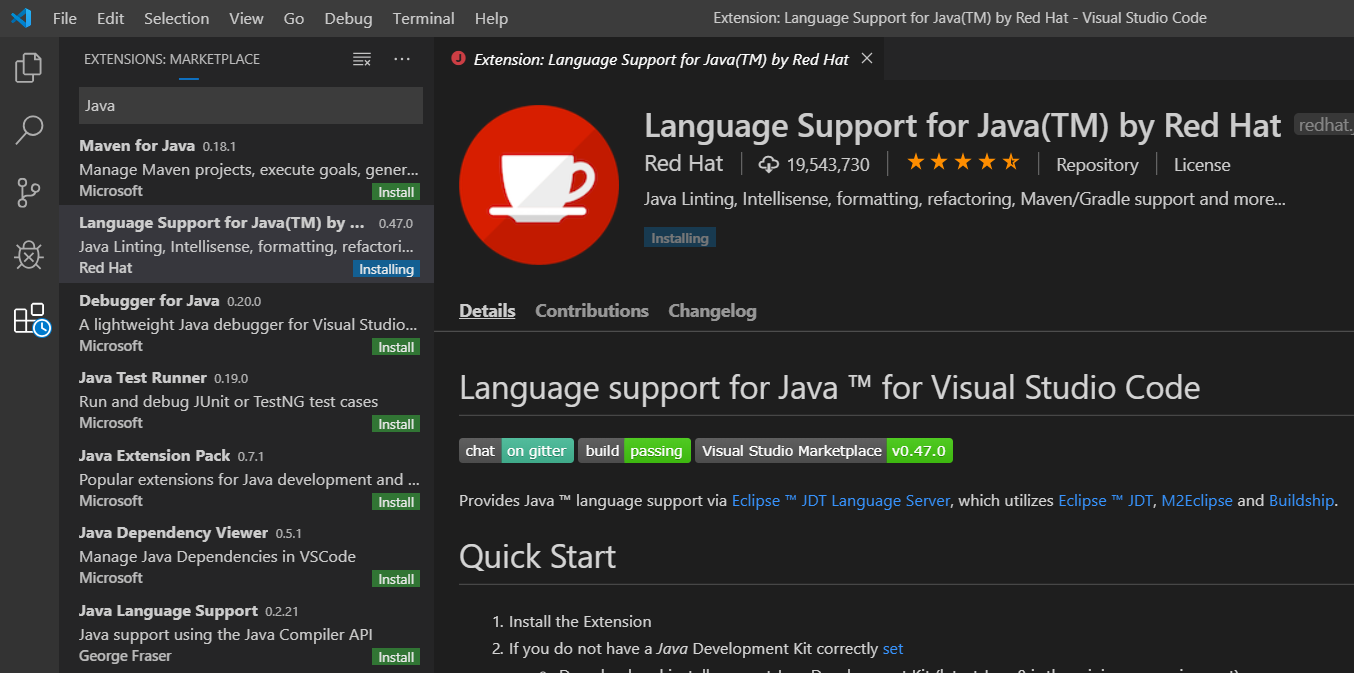 Language Support for Java(TM) by Red Hat