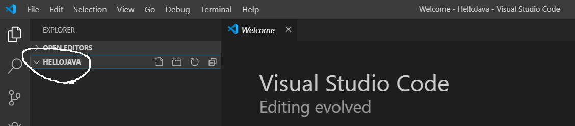 Visual Studio Code - Hello Java