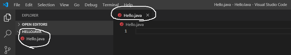 Visual Studio Code - Java File