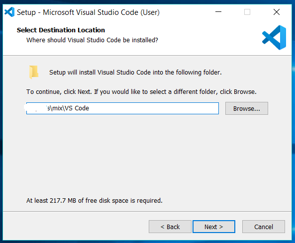 Visual Studio Code Install Location