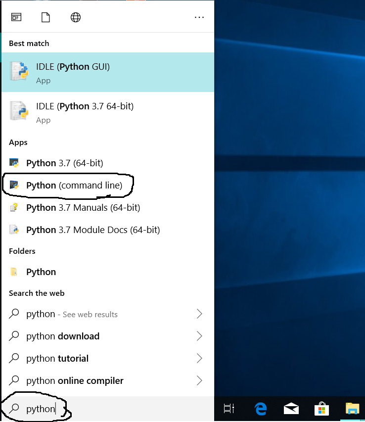 Search Python