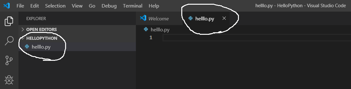 Visual Studio Code - Python File