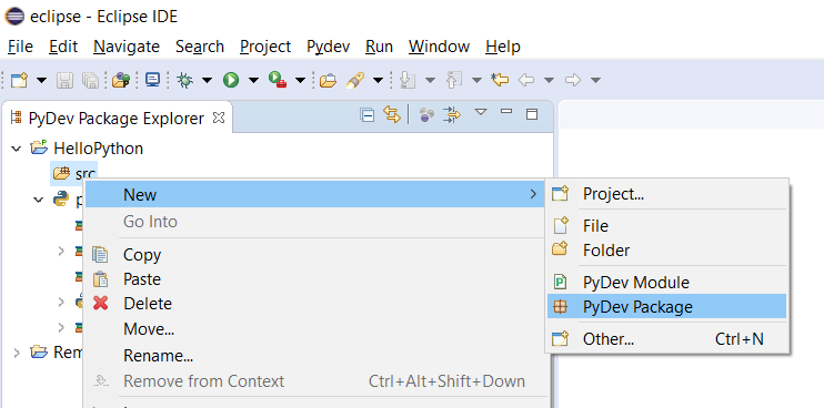 PyDev Package