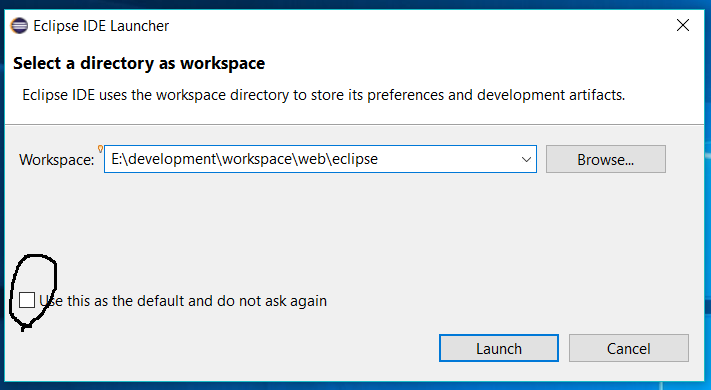 Eclipse Workspace