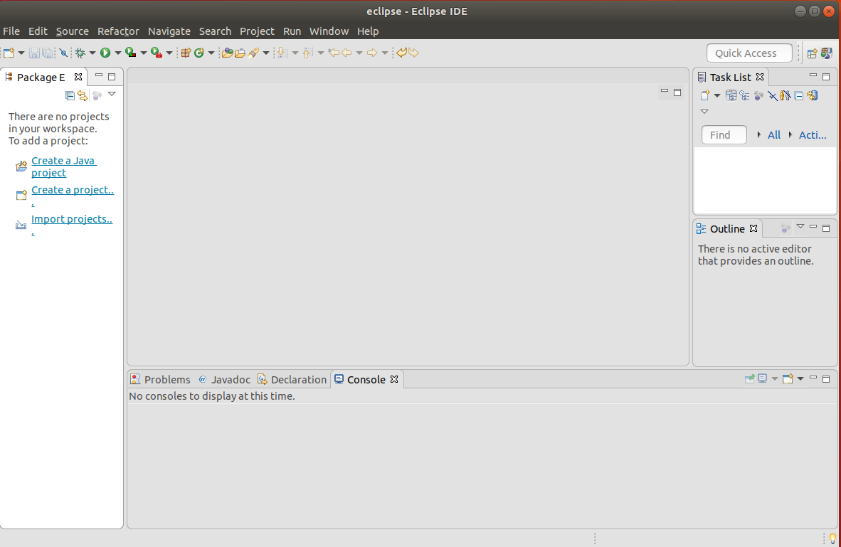 Eclipse Java Workspace Panels Eclipse Java Workspace Panels