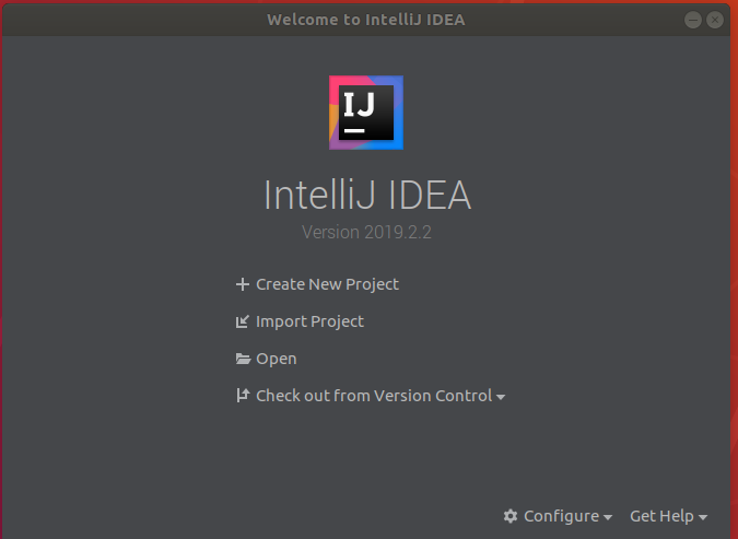 Intellij IDEA Welcome