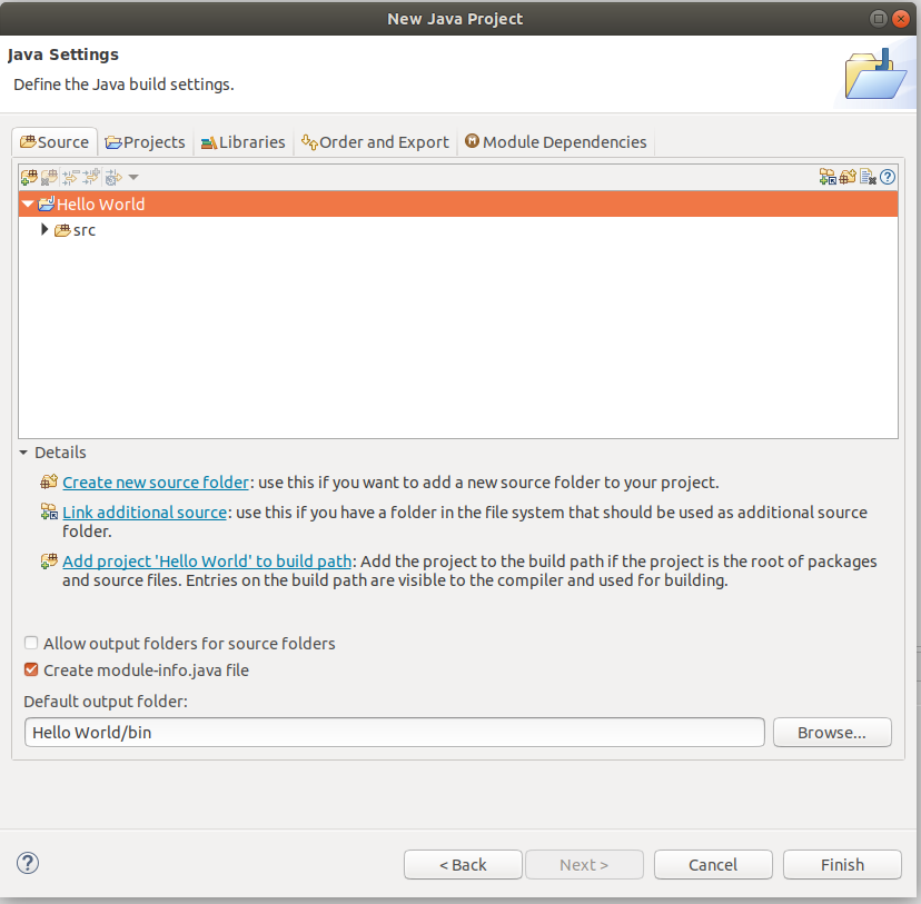 Eclipse Java Project Settings Eclipse Java Project Settings
