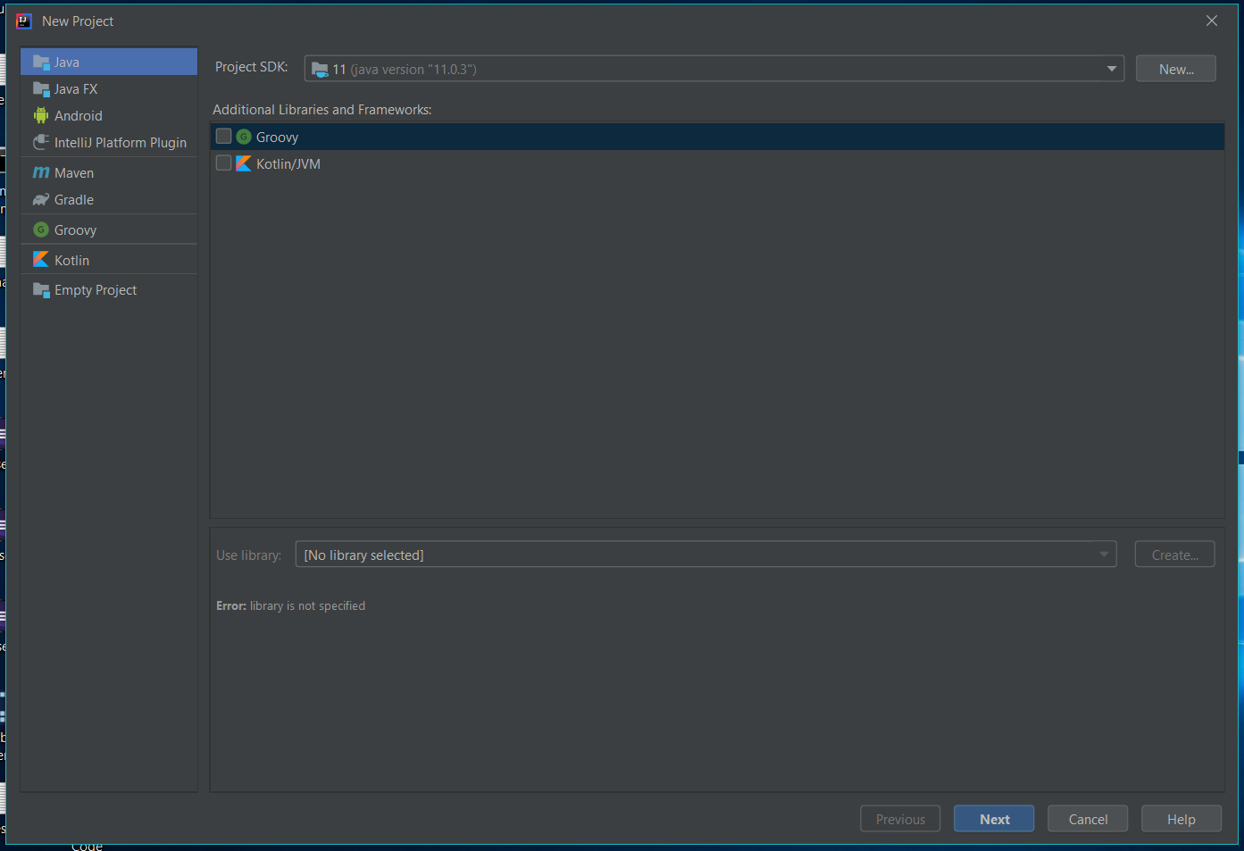 IntelliJ IDEA Create Project