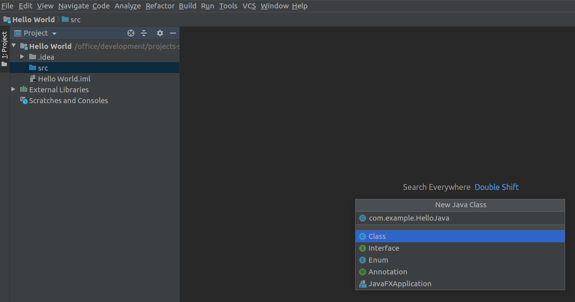 Intellij IDEA Java File Intellij IDEA Java File