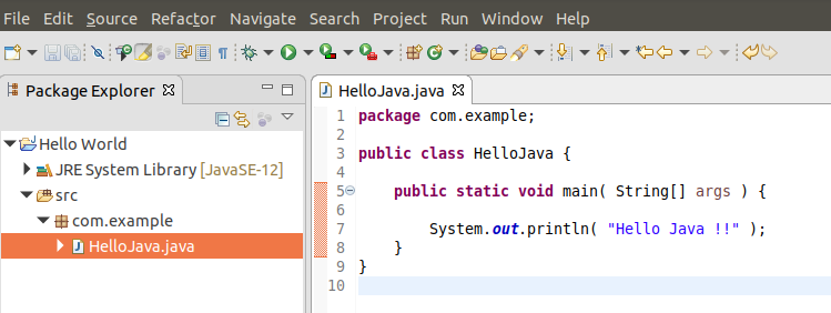 Eclipse Java Class File Updated