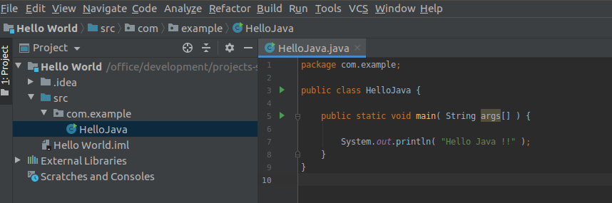 Intellij IDEA Java Program Intellij IDEA Java Program