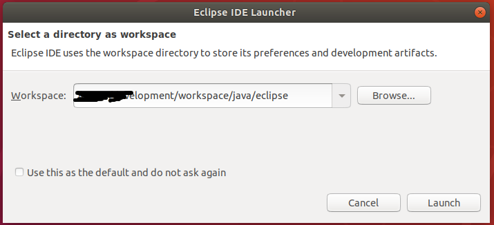 Eclipse Java Workspace